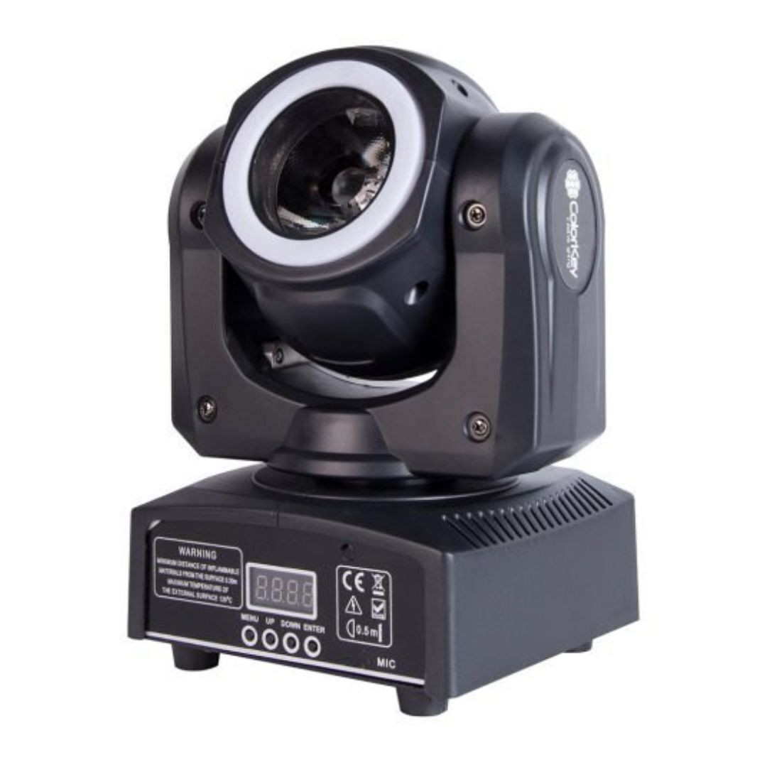 ColorKey Mover Halo Beam QUAD MKII Moving Head Fixture RGBW LED Beam (Black)