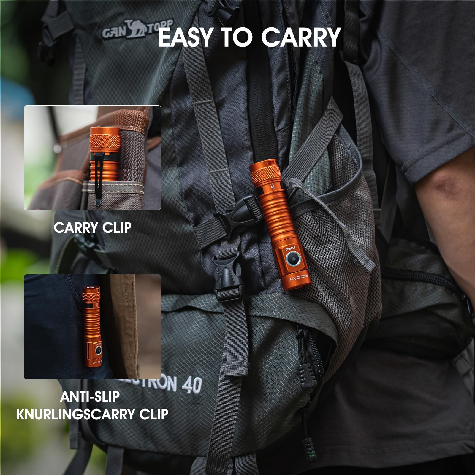 S10Pro LED Flashlight Rechargeable,Bright Flashlight 2500 Lumen,Tactical EDC ...