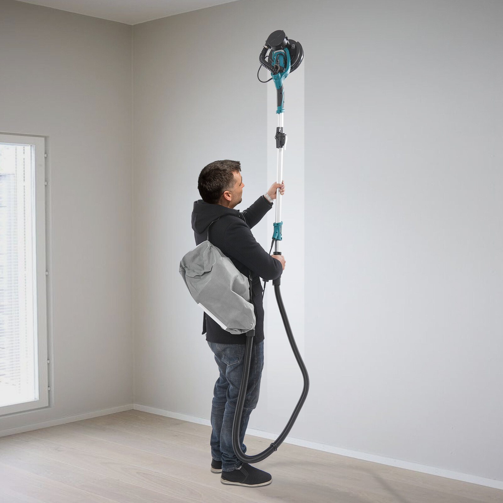 Electric Ceiling Wall Sander with Dust Collection Variable Speed Drywall Sander