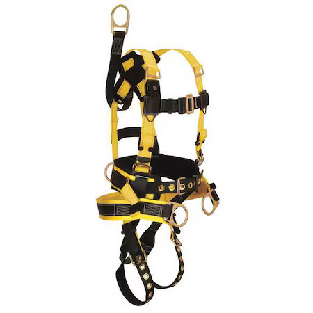 Falltech 8021Xl Oil/Derrick Full Body Harness, Xl, 425 Lb., Mating Chest/