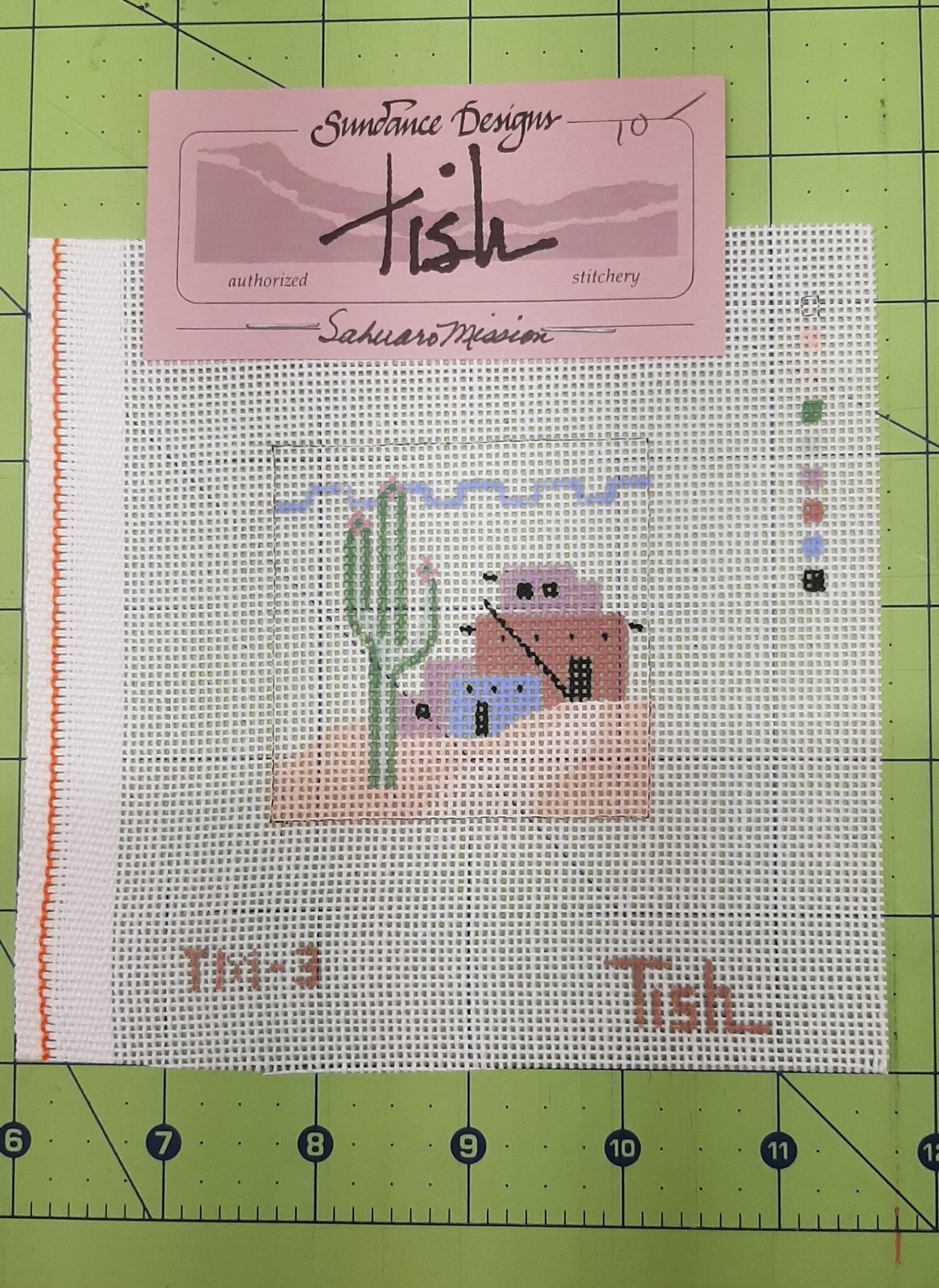 NEW Sundance Designs Needlepoint Handpainted Canvas TISH TM-3