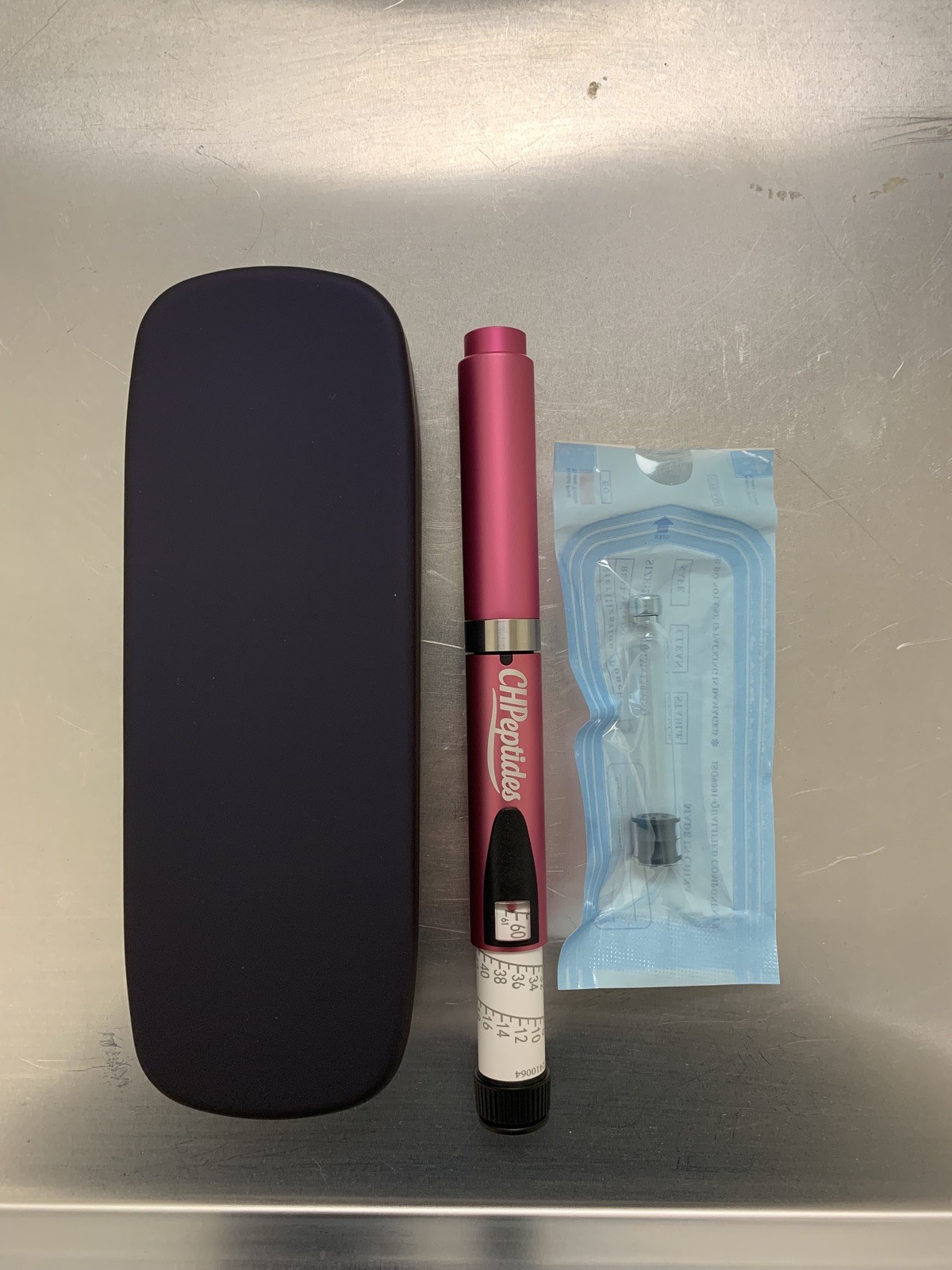 Reusable  Peptides Green Pen and pen case empty cartridge 3ML 10 (31G needles)