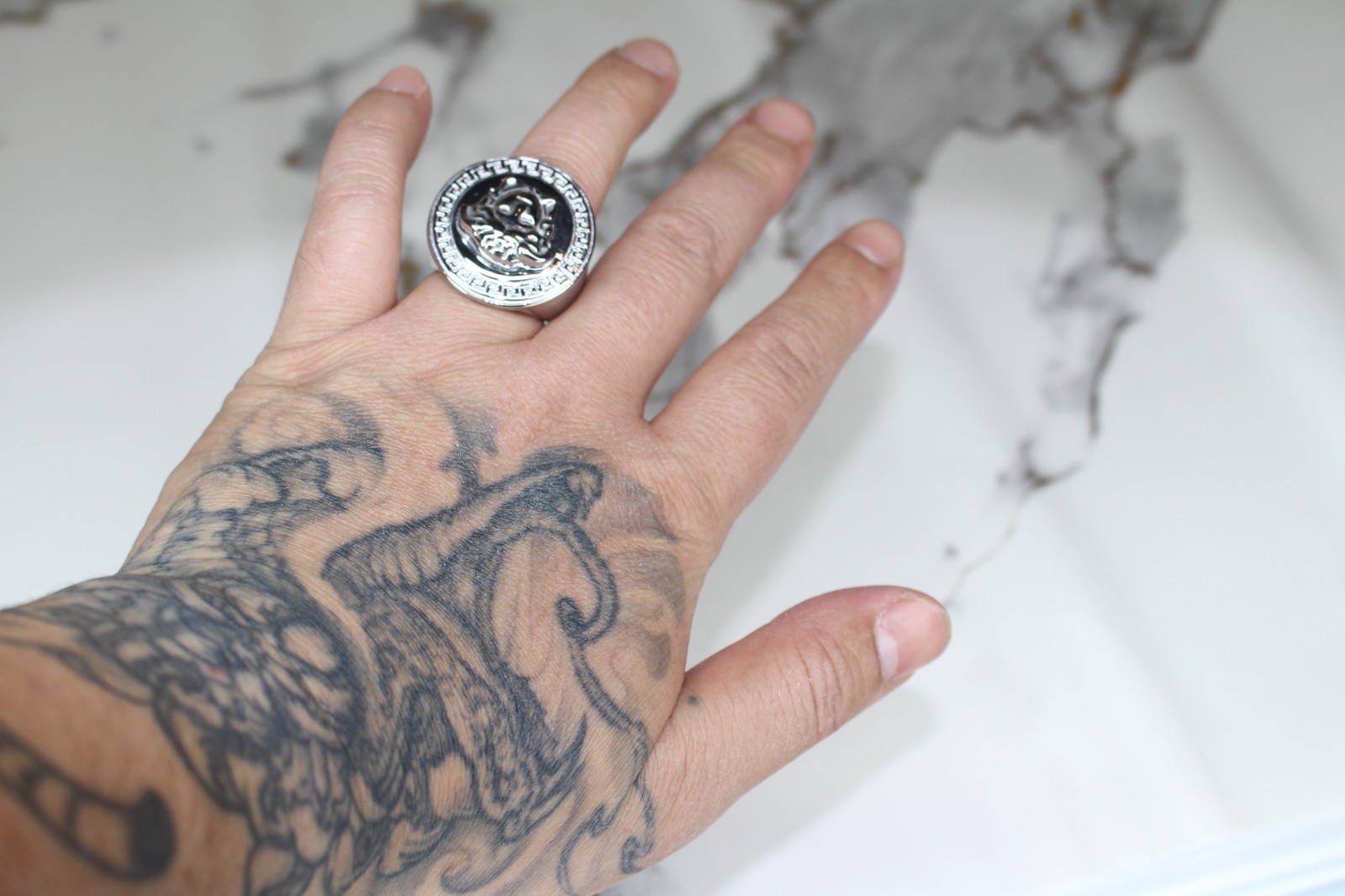 MASSIVE XL Medusa Men's Statement RING 26g ULTRA HEAVY WOWZERS