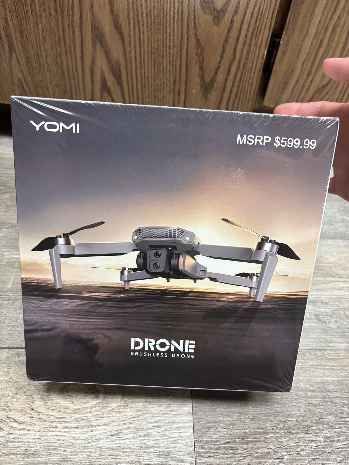 YOMI Brushless Drone With 4K Camera Silver NIB MSRP $599 New In Box Sealed