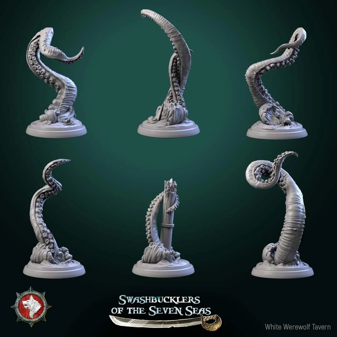 Kraken Tentacles - Resin Tabletop Miniature
