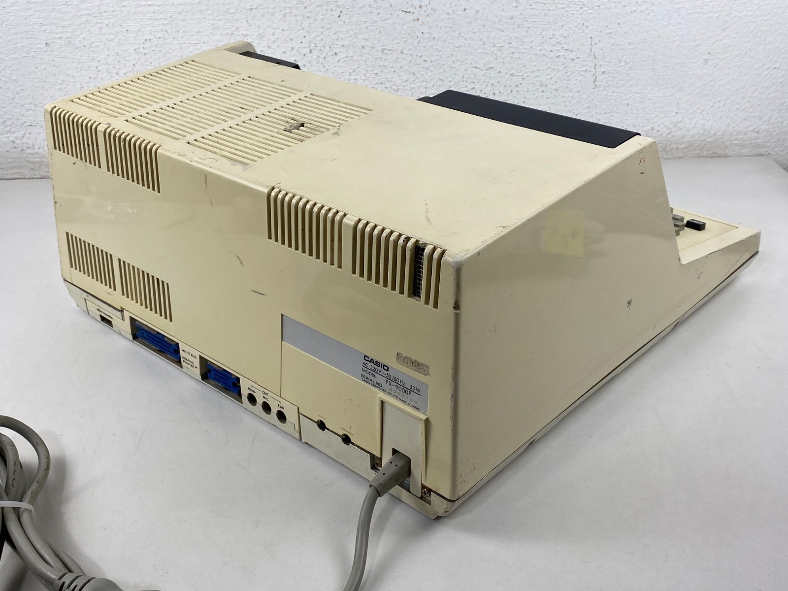 Vintage Casio FX-9000P Professional Computer Z80 W/Casio OP-1 interface Box Rare