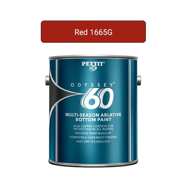 Pettit Odyssey 60 Antifouling Ablative Bottom Paint Red 1665G