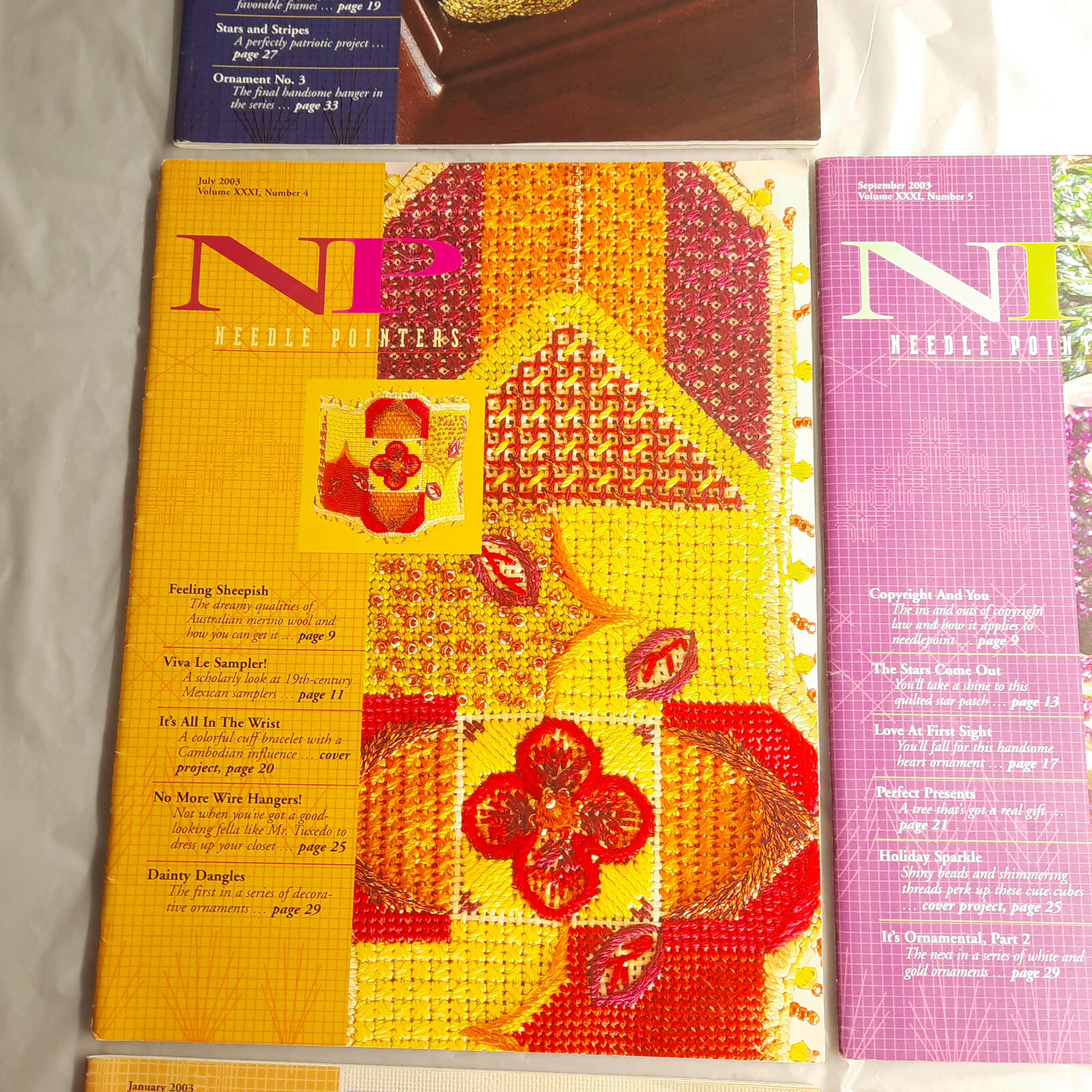 Needle Pointers Magazine Lot 2003 Partial Year 5 Issues