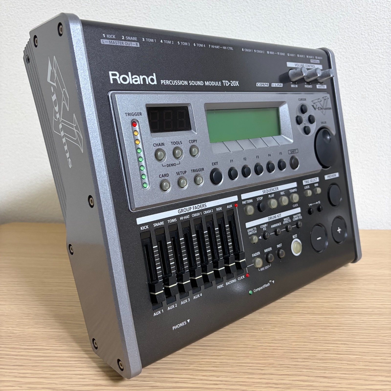 Roland TD-20X V-Drums Percussion Sound Module 100 Kits 920 Drum Instruments