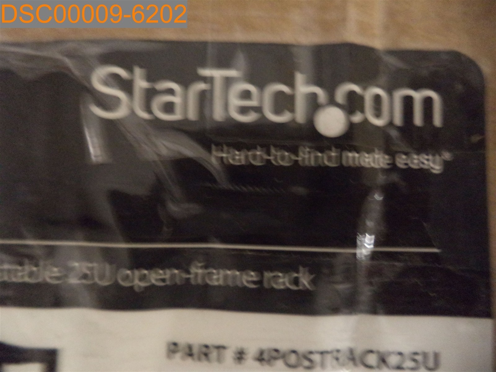StarTech Adjustable 4 Post Open Frame Server Rack 4POSTRACK25U 065030858519