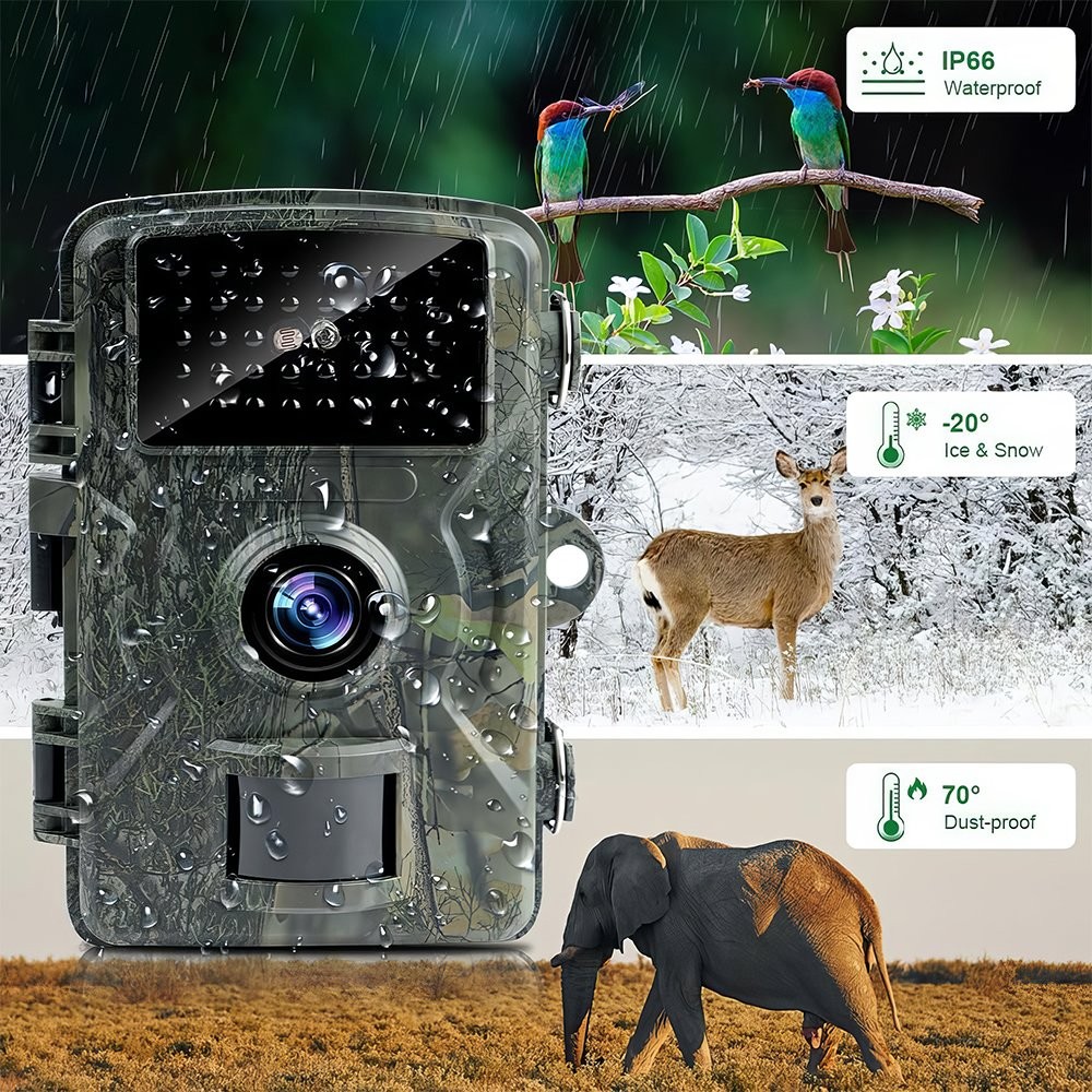16MP 1080P Hunting Trail Camera Night Vision Motion Activated Scout Cam Monitor