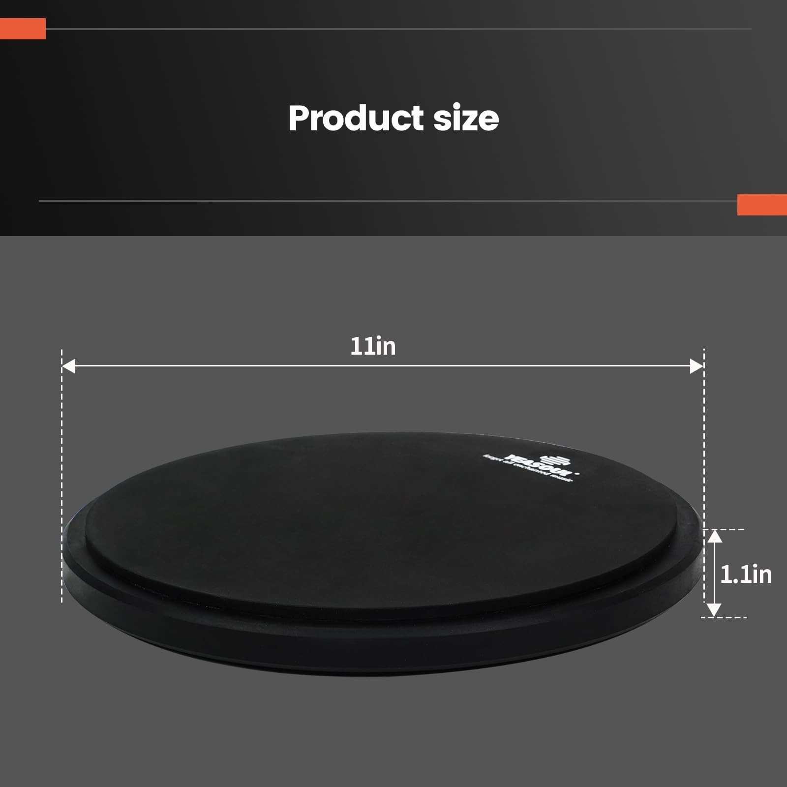 Practice Drum Pad, Drum Practice Pad, Silent Practice Pad for Drumming with D...