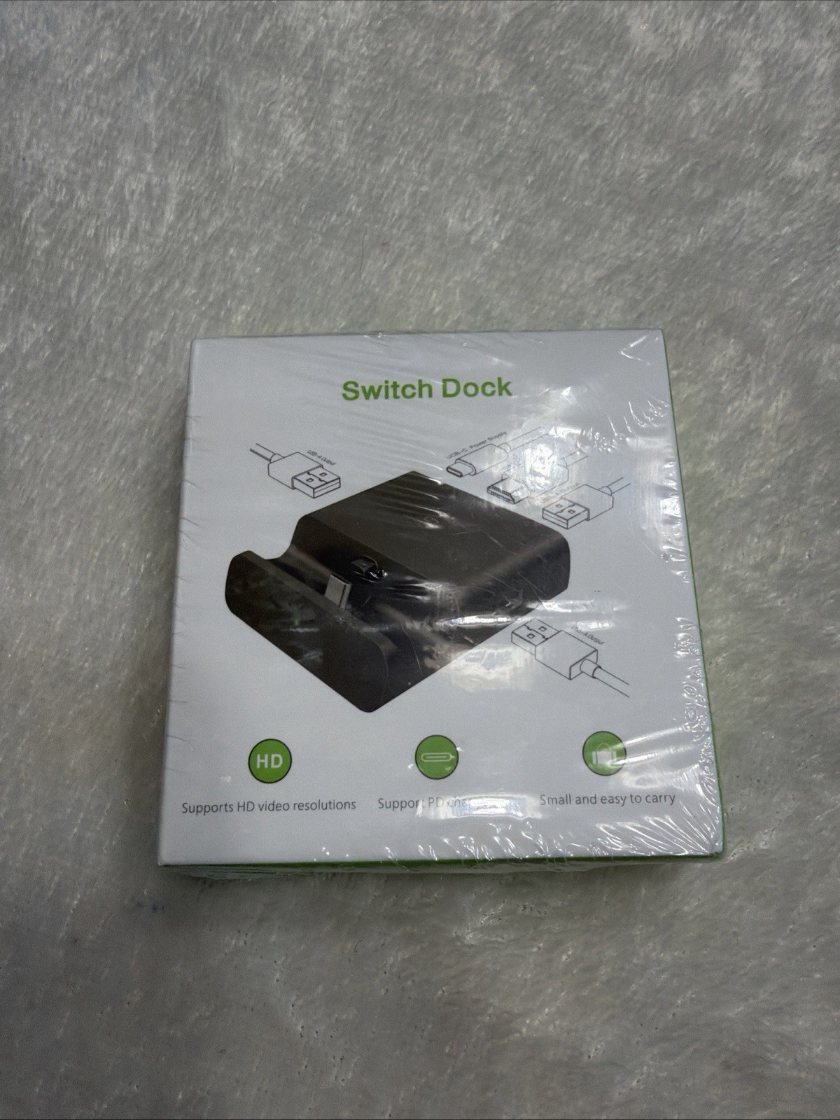 Nintendo Switch Dock: Blue Brand New In A Sealed Box.