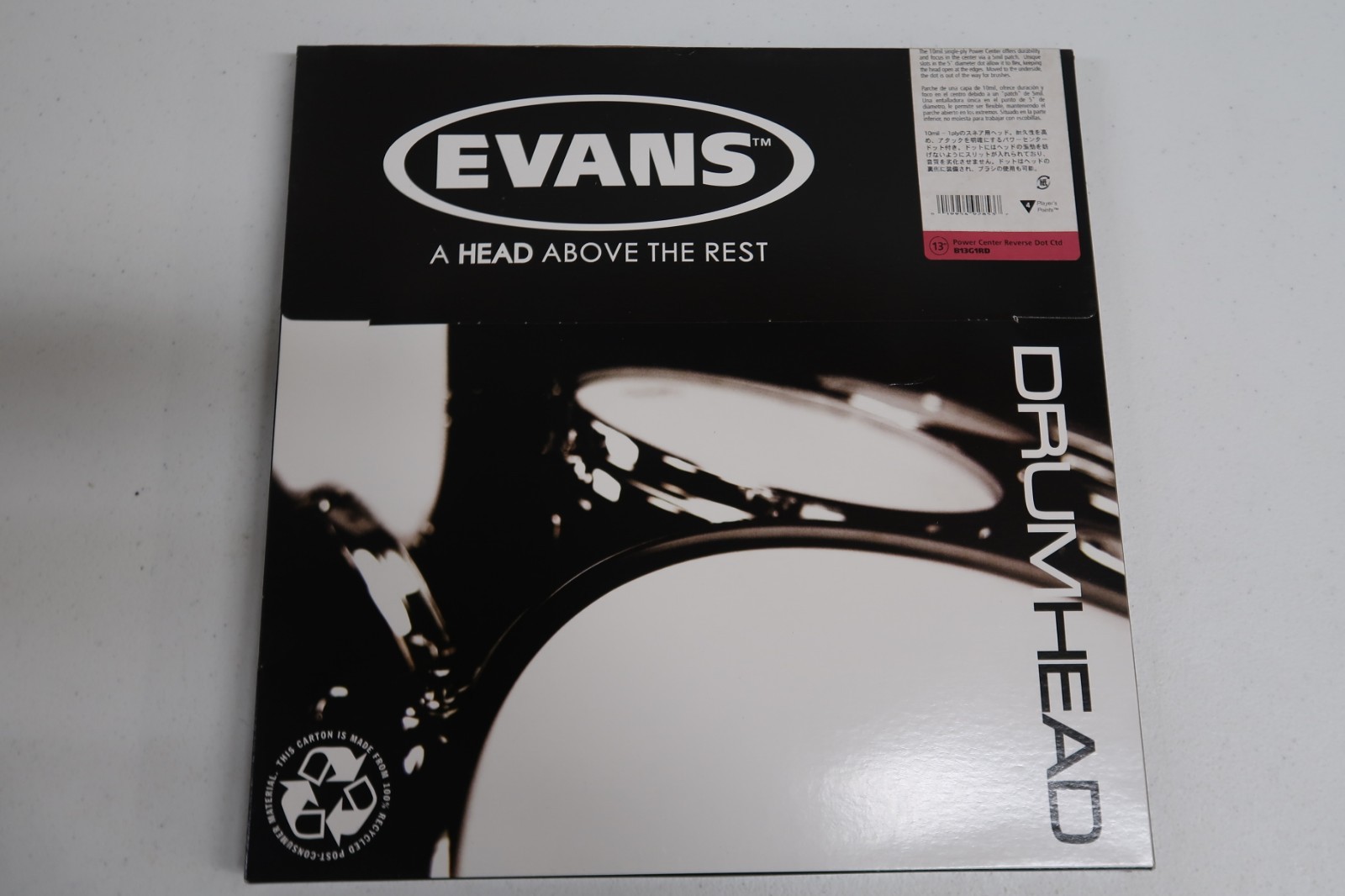 Evans Power Center Reverse Dot Ctd B13G1RD 13" Tom Head