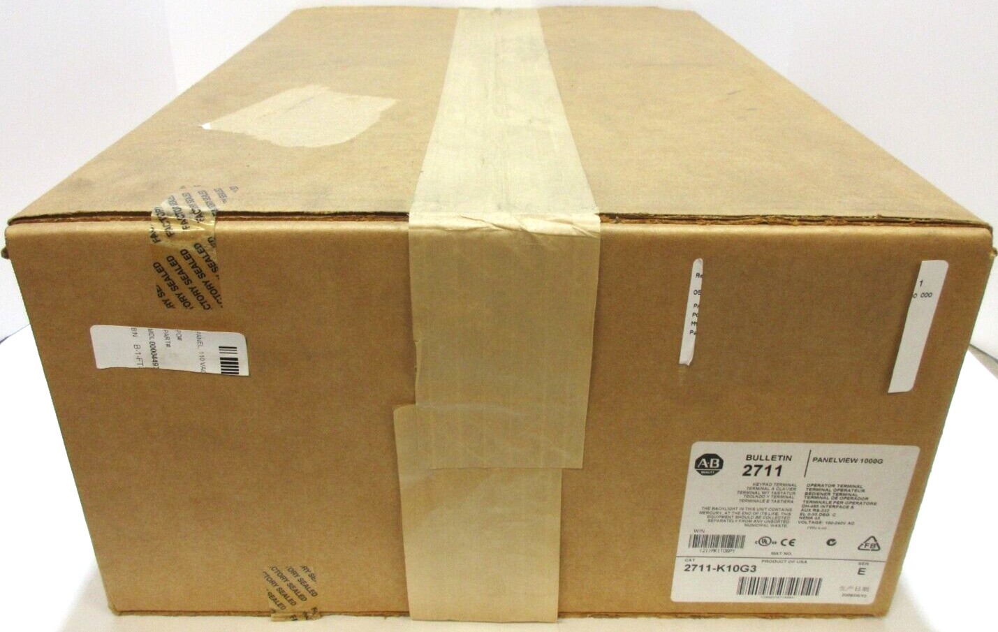 NEW 2711-K10G3 Ser. E PanelView 100G Keypad Operator Terminal. Sealed PLC AB US