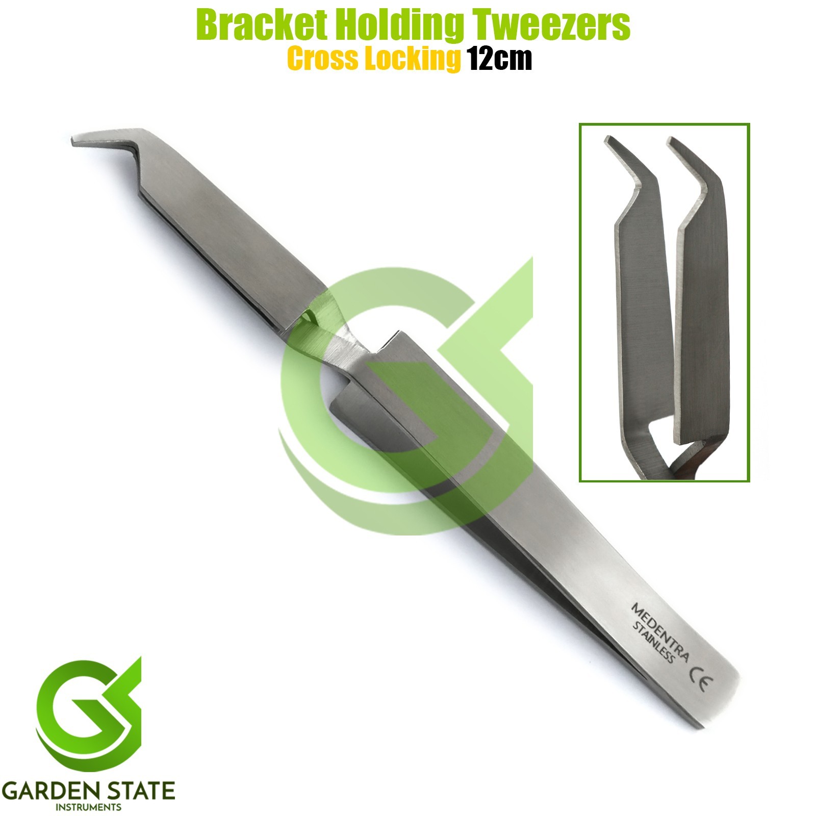 Ortho Direct Bonding Bracket Holding Tweezers Orthodontic Dental Lab Instruments