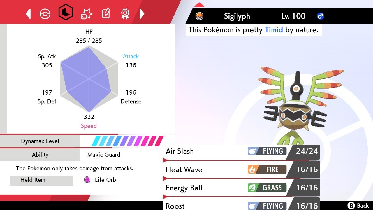 Pokemon Sword and Shield 6iv Shiny Sigilyph - FAST DELIVERY!