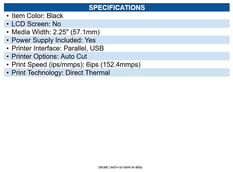 Epson C31CH51A9981 T20III Cost Effective Receipt Printer, Thermal, Parallel/USB