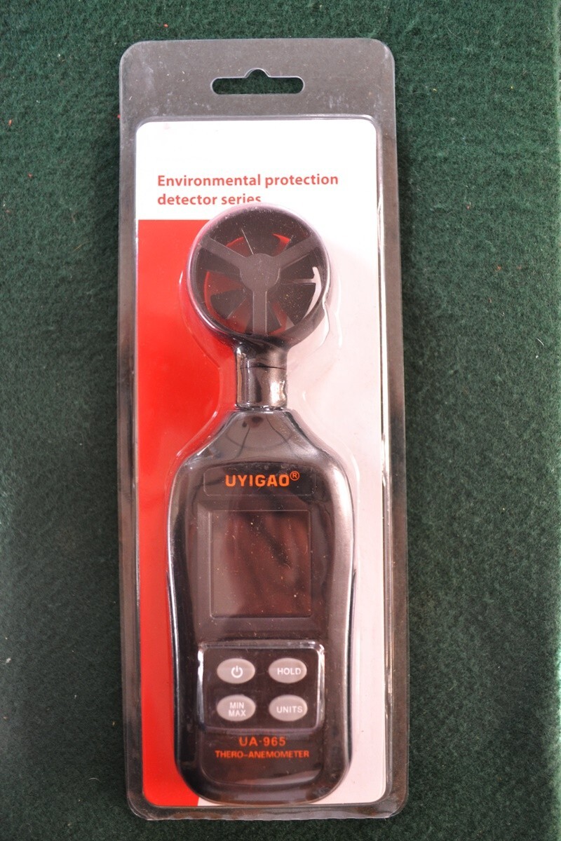 Digital Handheld Anemometer, Wind Speed Metering Device, UA-965