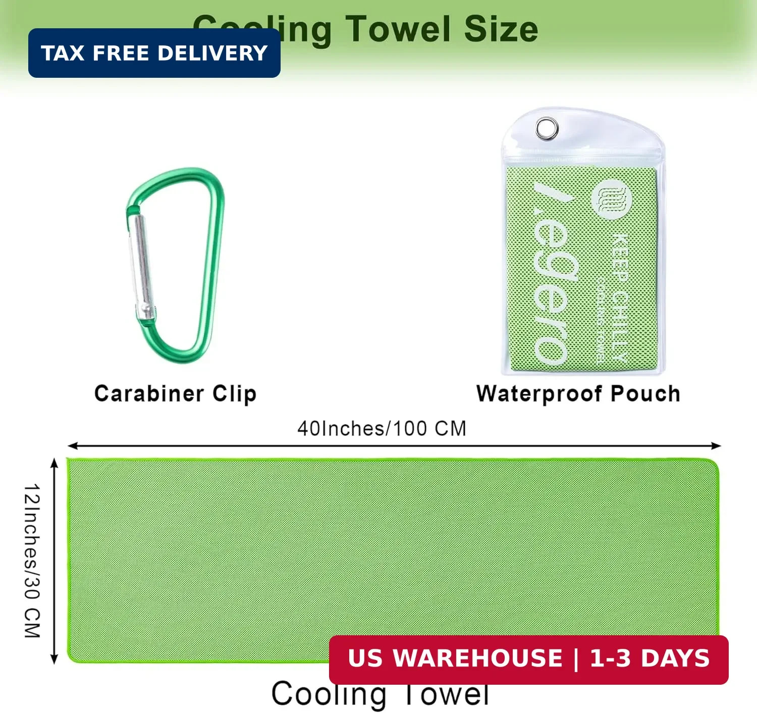 4 Pack Cooling Towel (40"x12"), Cooling Neck Wraps,Soft Breathable Chilly