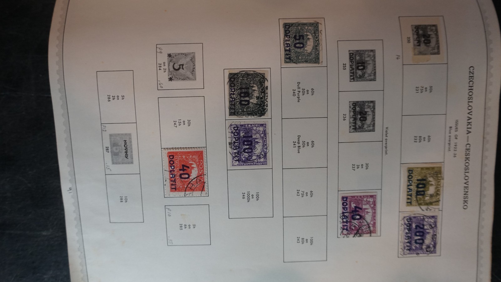 Czechoslovakia nice collection in album