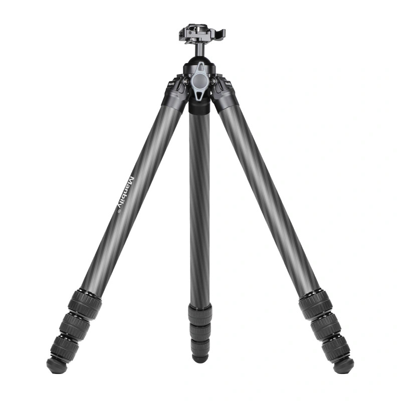 Manbily Carbon Fiber Hunting Tripod,Ball Head, Arca Swiss&Picatinny Adapter NEW