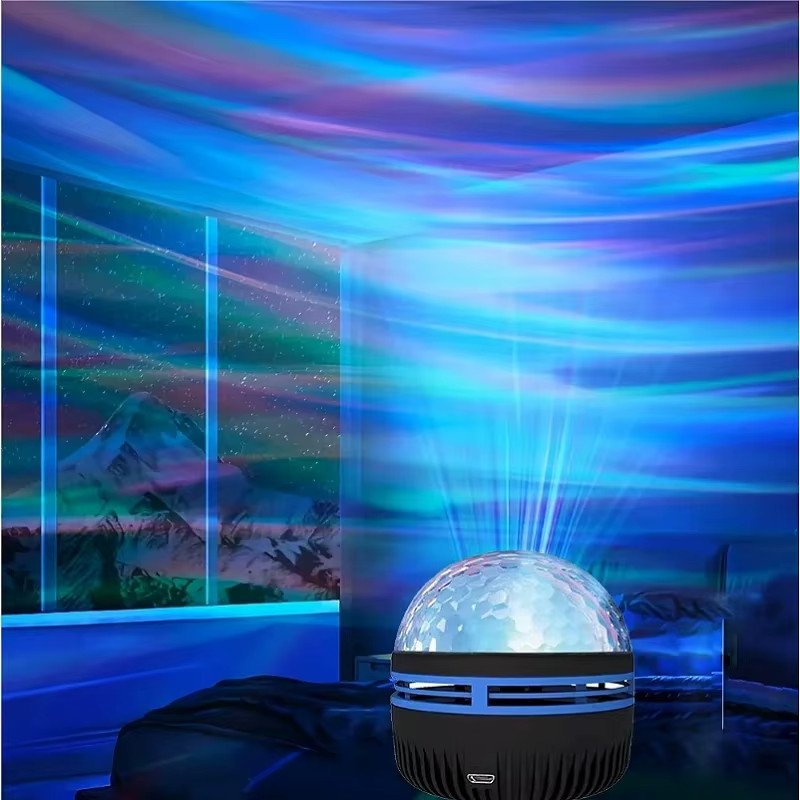 RGB Galaxy Star Projector Ocean Wave Lamp USB Remote