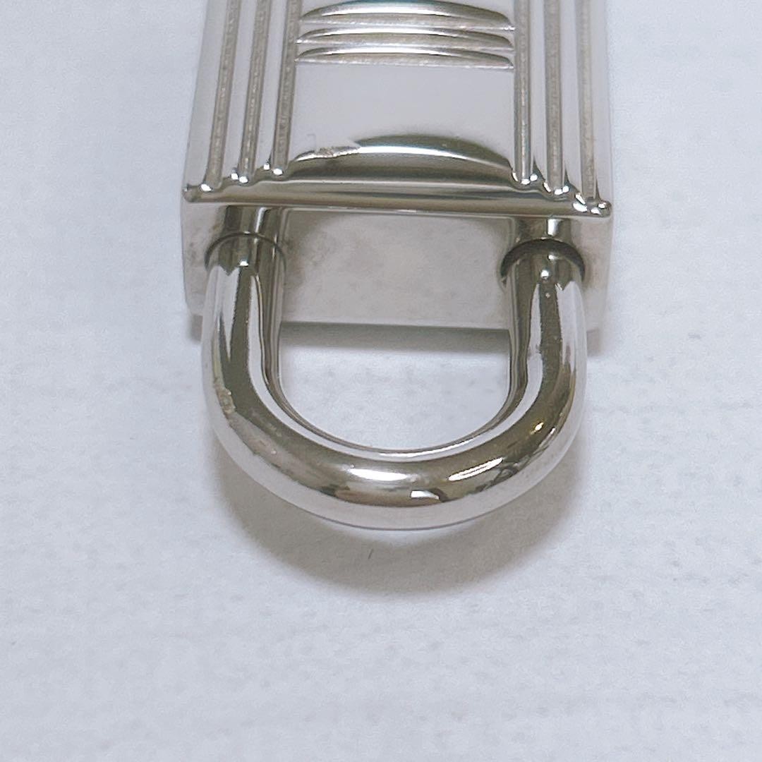 Hermes Silver Cadena Padlock Clochette Set for Accessory elegant D912