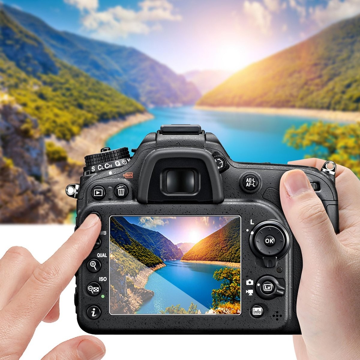 3-Pack Tempered Glass Screen Protector for Olympus OM-D E-M10 E-M5 PEN-F E-PL Se