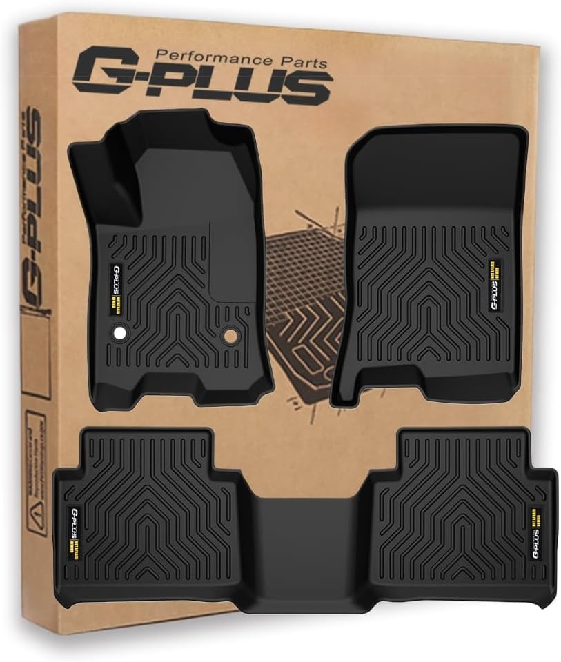 Floor Mats 1st&2nd For Chevy Colorado/GMC Canyon 23-25 TPE AllWeather AntiSlip