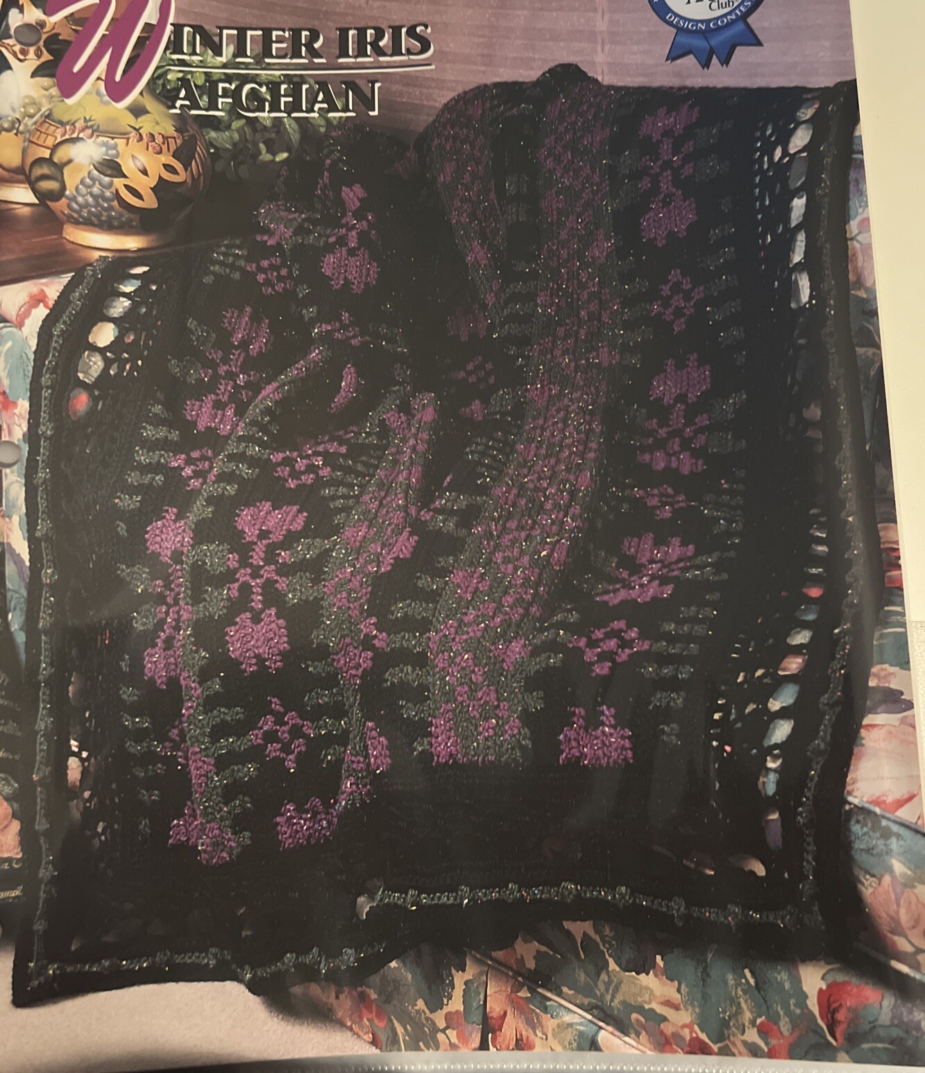 CROCHET ~ “Winter Iris Afghan” ~ PATTERN ~