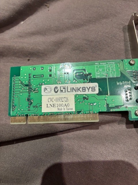 Linksys LNE100AO LNE100A0 Ethernet Adapter