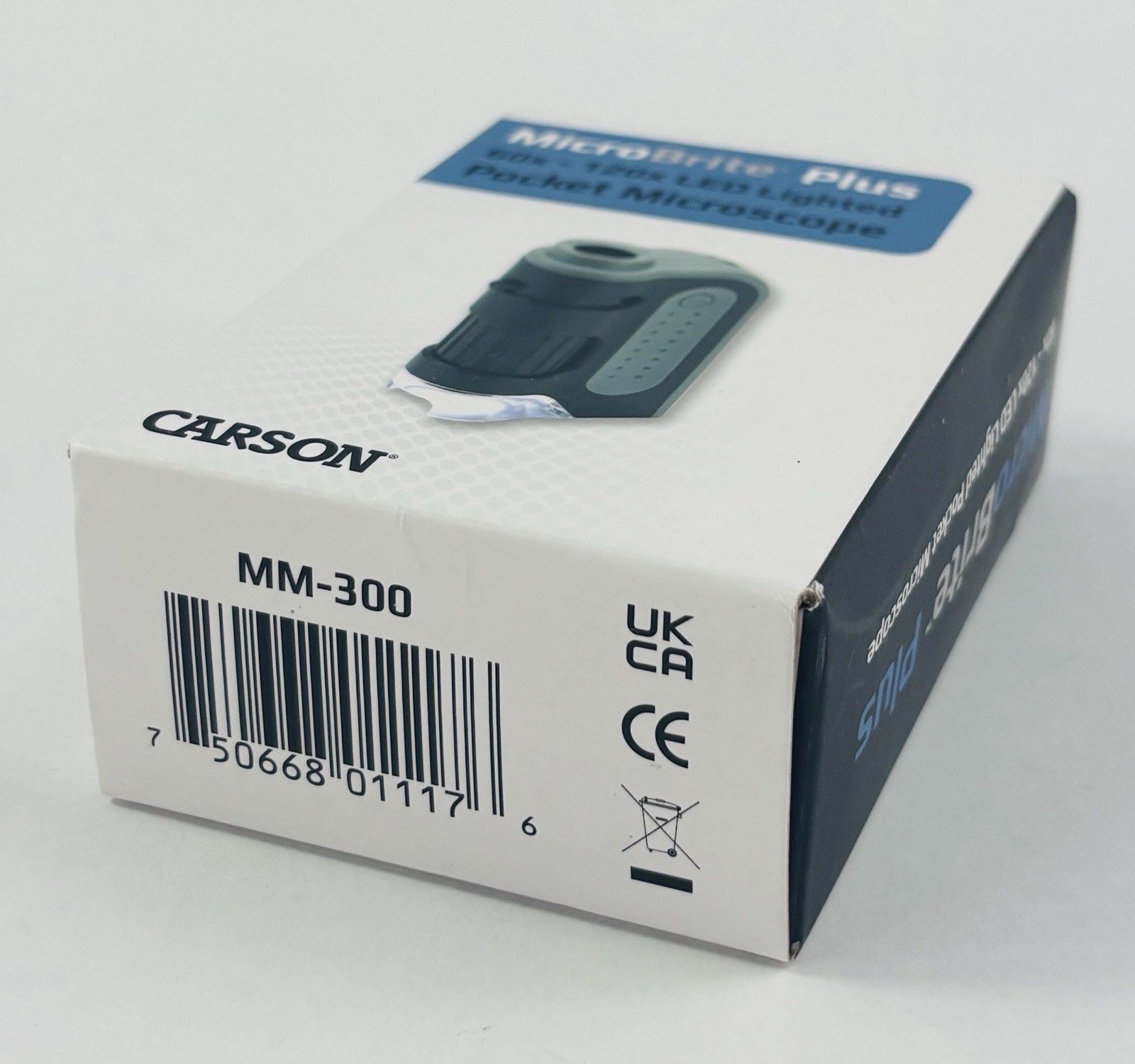 Carson MicroBrite Plus 60x - 120x LED Lighted Zoom Pocket Microscope