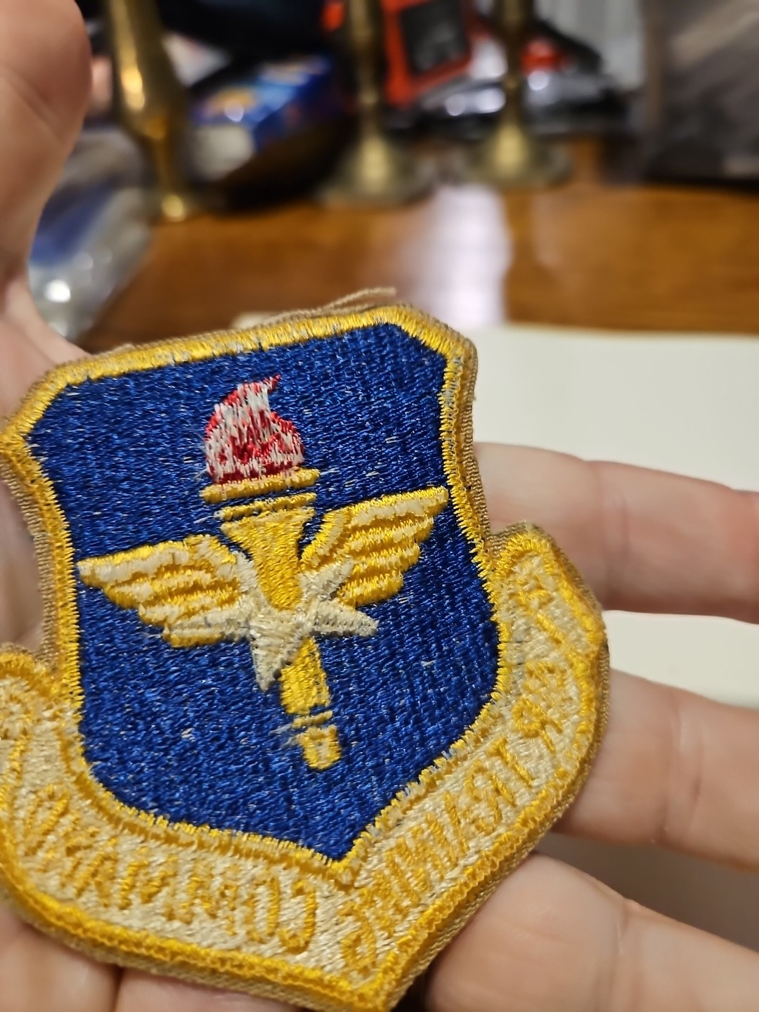 Original Post WWII U.S. Army Air Force Air Training Command Cut Edge Patch - L2