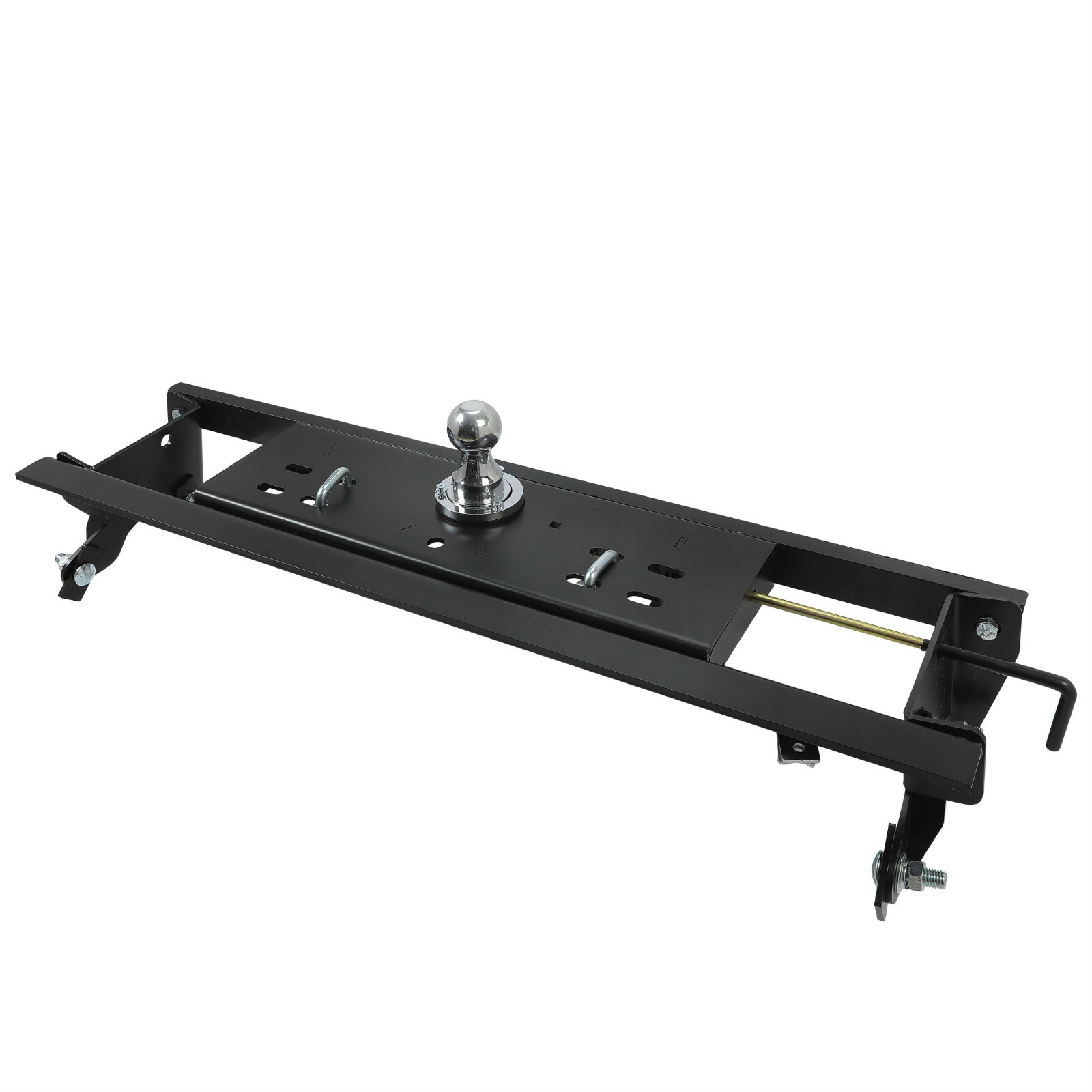 For Ford F150 2015-2020 30,000 lbs Double Lock Gooseneck Trailer Hitch Kit Black
