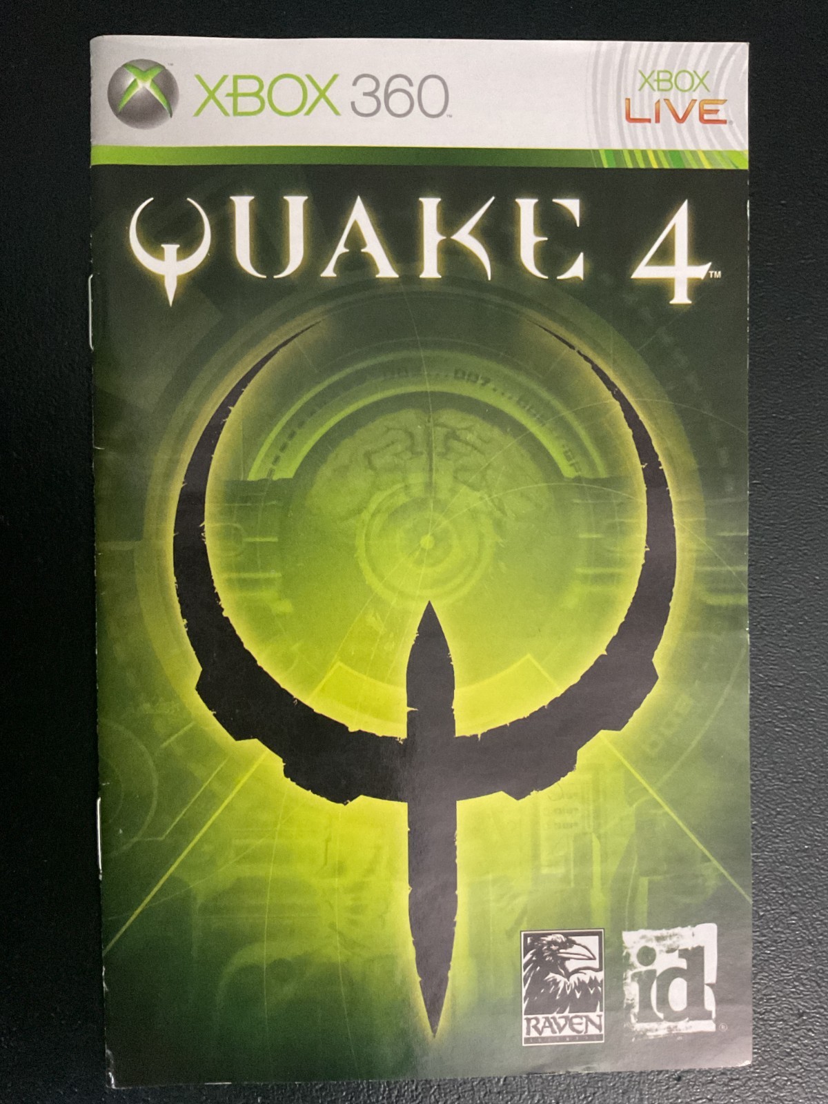 Quake 4 Microsoft Xbox 360 Instruction Manual Only