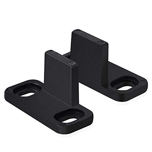Barn Door Floor Guide, Matte Black Metal Floor Mounted Bottom Guide Hardware