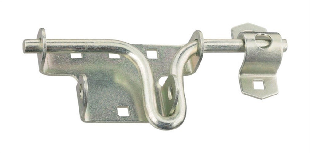 National Hardware N165-555 Zinc Plated Sliding Bolt Door/Gate Latch 6.19 H in.