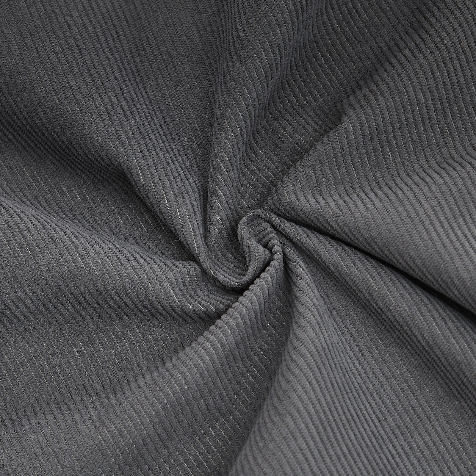 Modern minimalist L-shaped corduroy high back sofa|Dark Gray