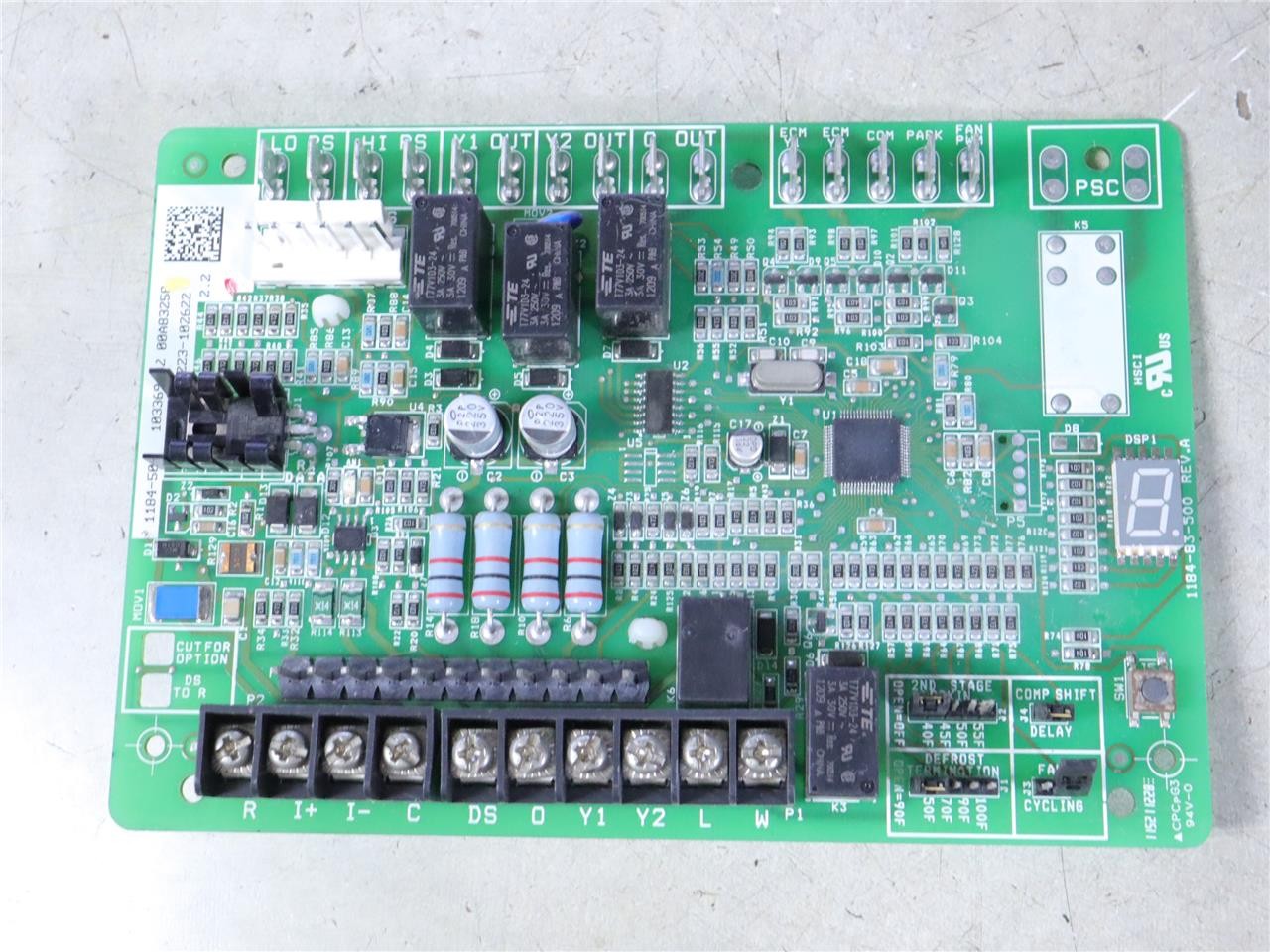LENNOX 103369-02 A/C Heat Pump Control Circuit Board 1184-501
