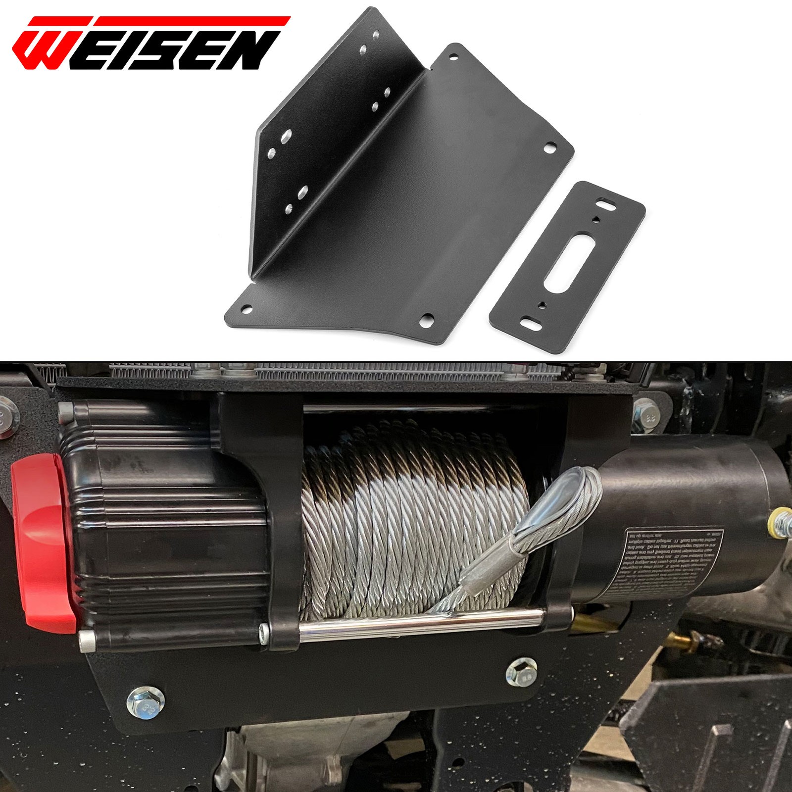 UTV Winch Mounting Bracket For Polaris Ranger 1000/Crew 1000 2020-2026