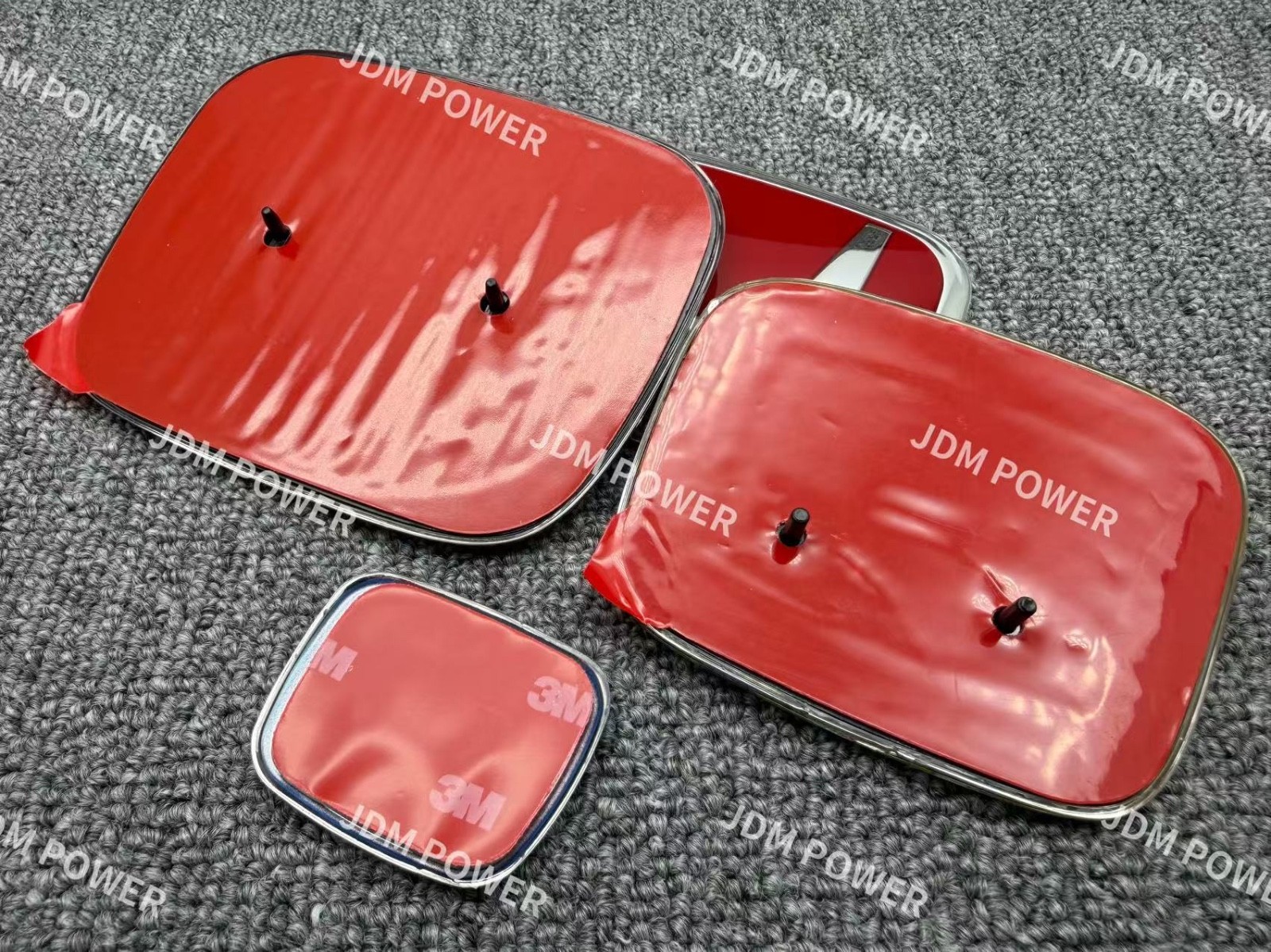 Genuine Style 3pcs Red Front Rear Red Emblem Badge For CRV 2017-2022