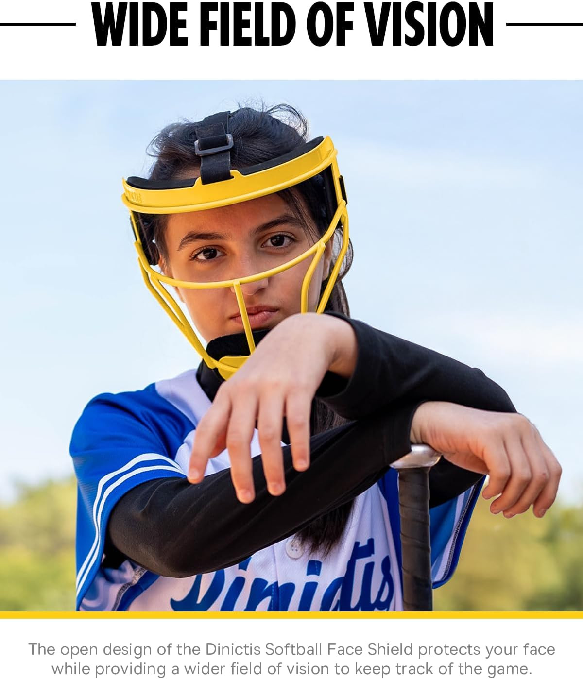 Softball Face Mask, Lightweight, Comfortable, with Wide Field Vision, Durable an