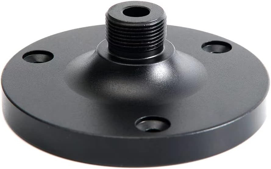 Gooseneck Mic Stand, Desk & Table Mount, Flang Wall Mount with 5/8 Male black