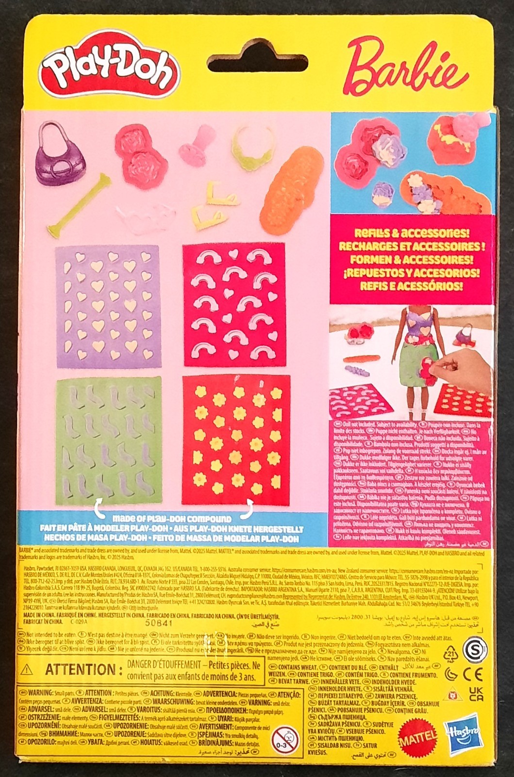 Barbie Play-Doh "Flowers & Florals" Play-Doh Fashions. Pattern Sheets!