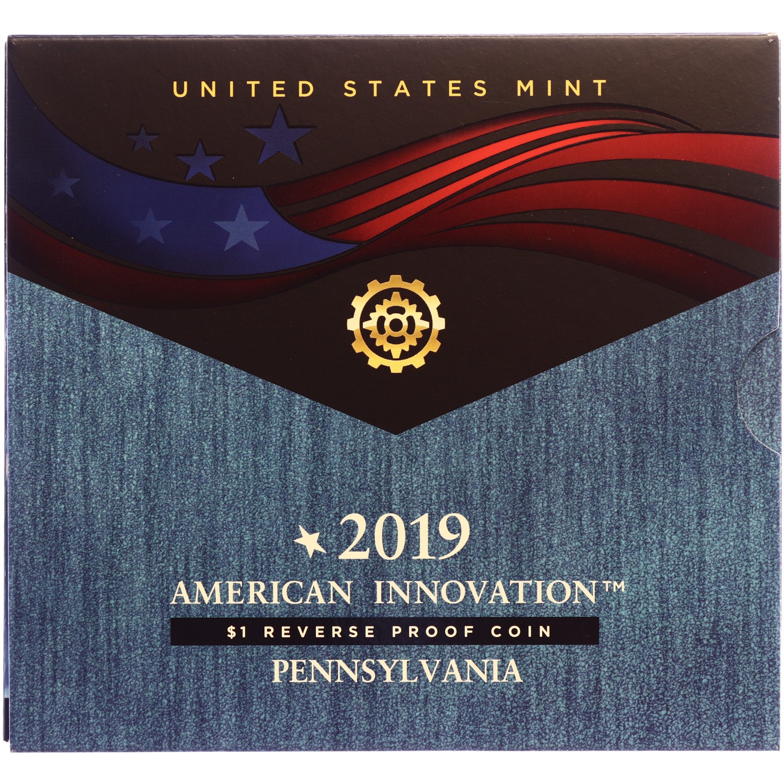 2019 S American Innovation Pennsylvania Polio Vaccine Dollar Reverse Proof OGP