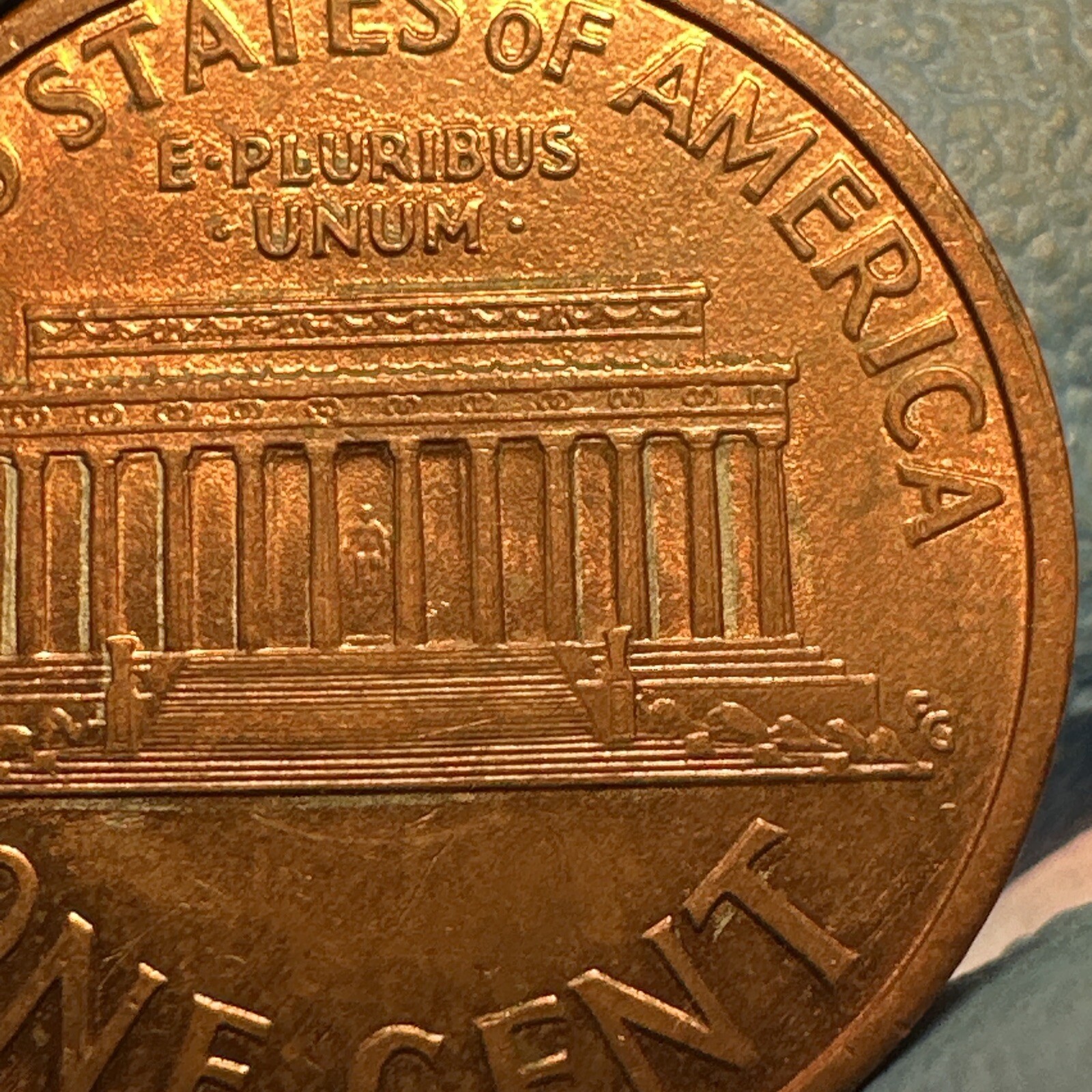 1993 Lincoln Memorial Spike Head Die Break Error Plating Doubling