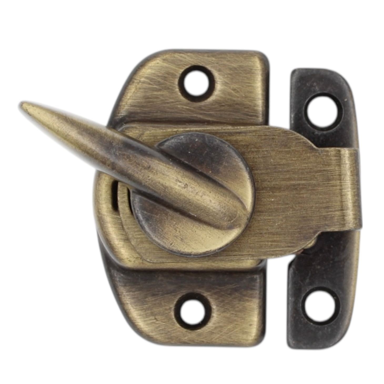 Amerock Window 2 5/8" Sash Lock in Antique English Spring Action BP7045-AE