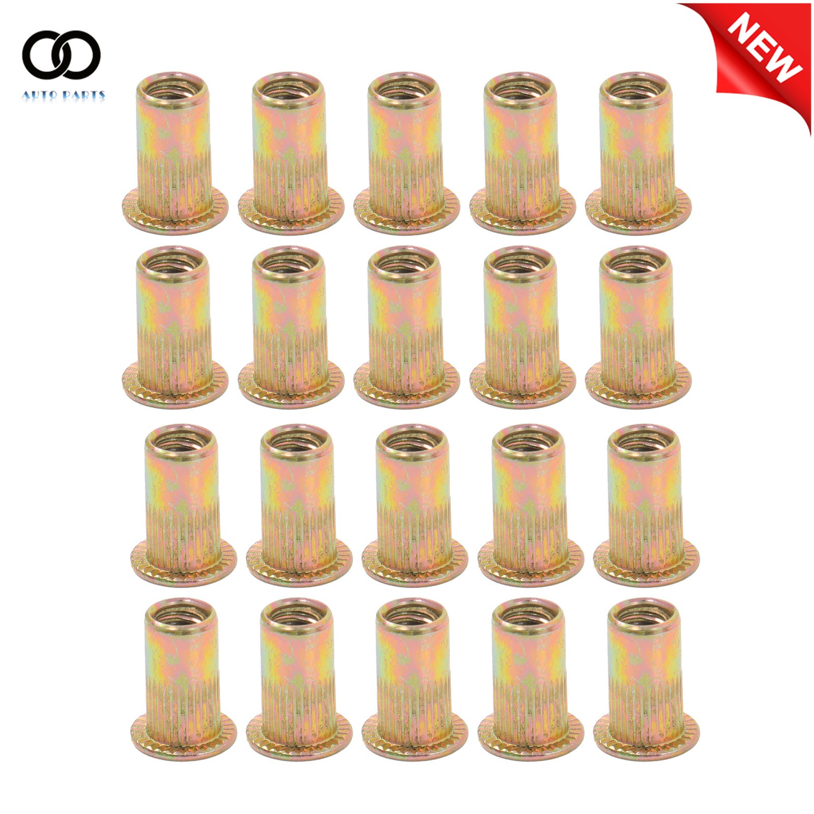 70 Pack Rivet Nuts Tool 14" Hand Riveter with 7PCS interchangeable mandrels