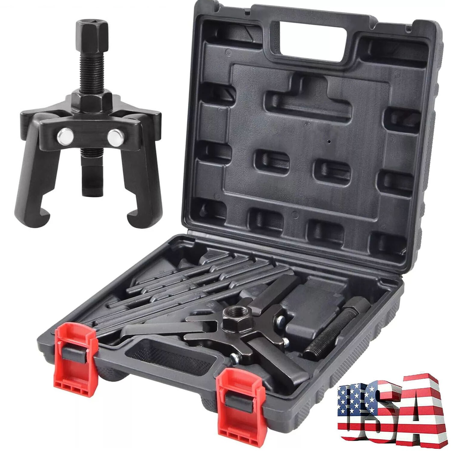 Harmonic Balancer Puller Kit, Adjustable 3-Jaw Puller for Removing Harmonic Damp
